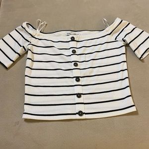 Off the shoulder crop top